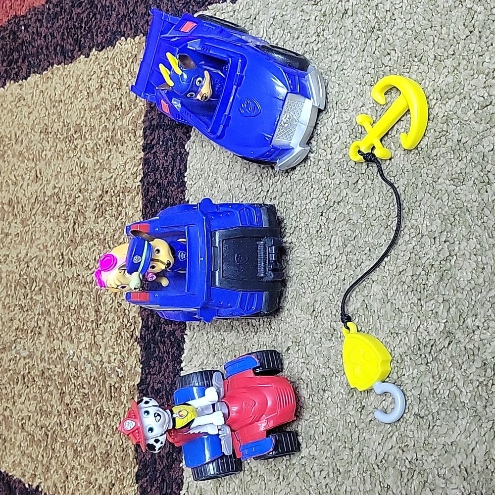 Paw Patrol Action 4 Figure Set with 3 vehicles (Set 6)